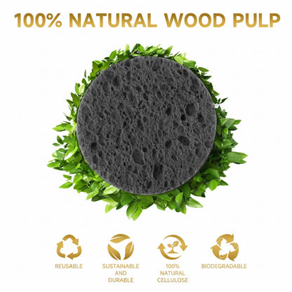 Esponjas faciales comprimidas, 5 Pcs por paquetes. Color Negras