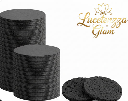 Esponjas faciales comprimidas, 5 Pcs por paquetes. Color Negras